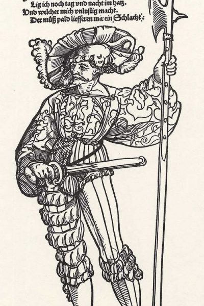 Landsknecht mit Schramhanns Schoen, Erhard 1535