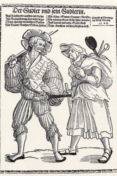 Schoen, Erhard (1535): Landsknecht und sein Weib 1